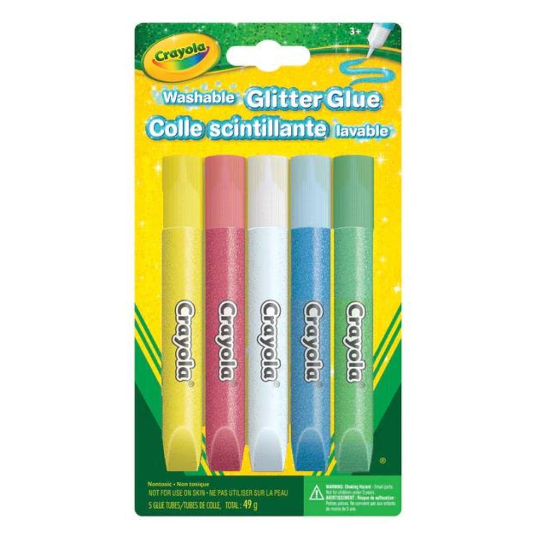 Image of Crayola Washable Glitter Glue, 5 Count
