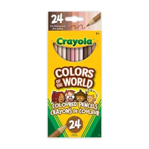 Crayola Skin Tone Coloured Pencils, 24 Count