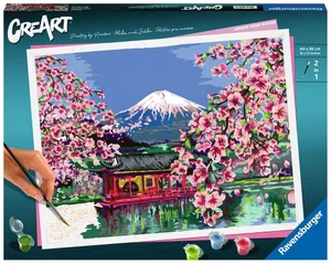 CreArt Japanese Cherry Blossom - Paint By Number 12"x16"