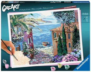 CreArt Mediterranean Landscape - Paint By Number 12"x16"