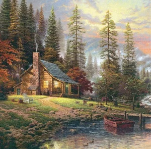 Medium Paint By Number - A Peaceful Retreat
