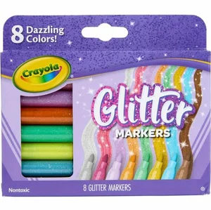 Glitter Markers 8 Pk