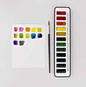 Watercolor Paint Set with Brush