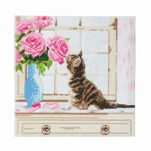 Crystal Art Mounted Kit (Med): Cat