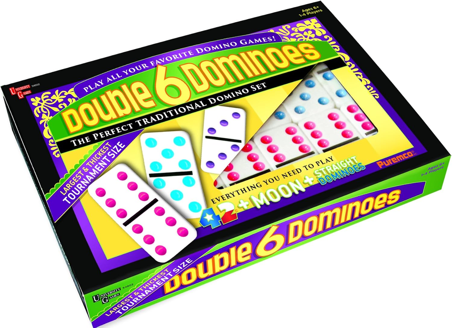 Image of Double 6 Color Dot Dominoes