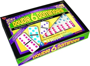 Double 6 Colour Dot Dominoes