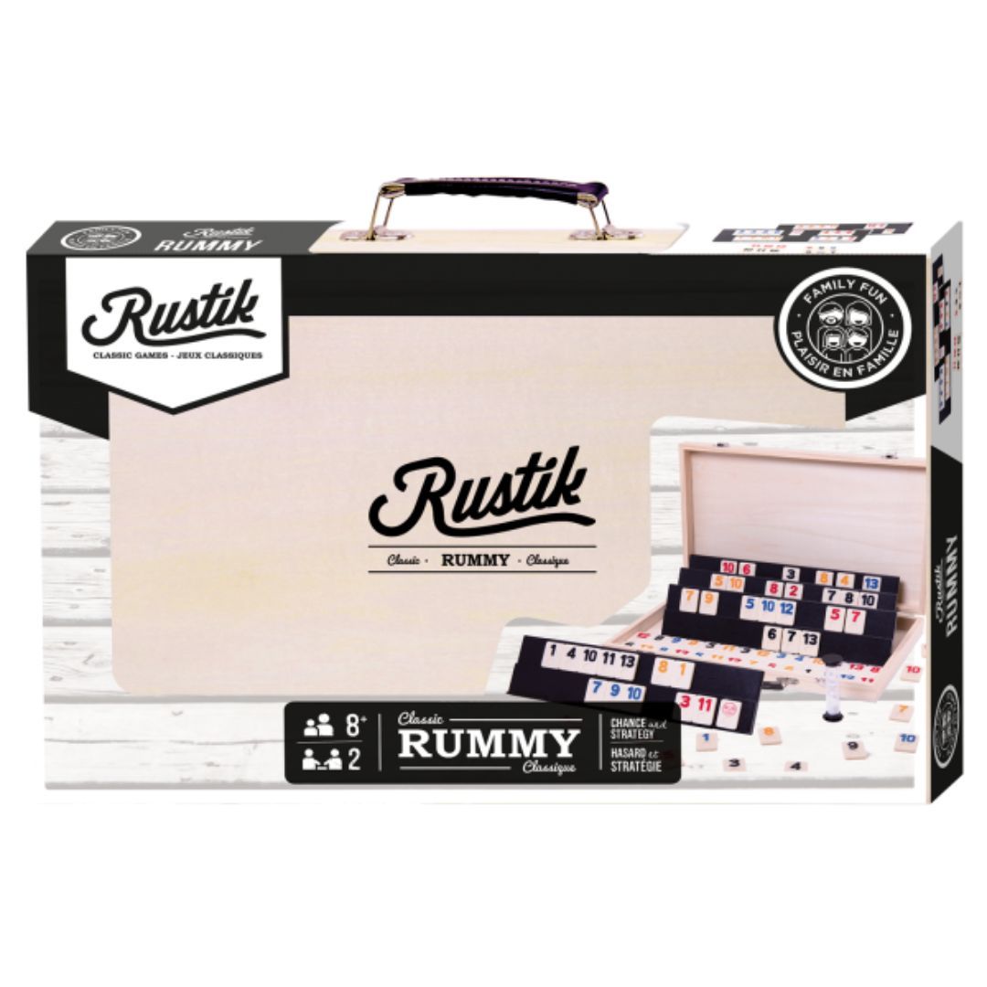 Rustik Rummy Game w/ Wood Case
