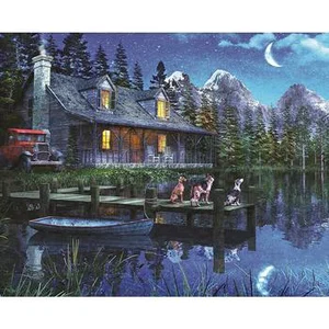 1000 Pc Puzzle - Moonlit Night