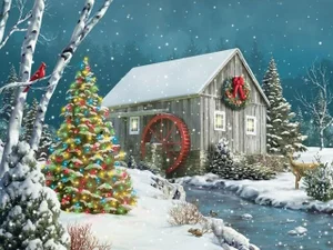 500 Pc Puzzle - The Falling Snow