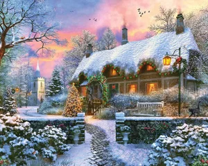 1000 Pc Puzzle - Christmas Cottage