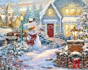 1000 Pc Puzzle - Silent Night Lane