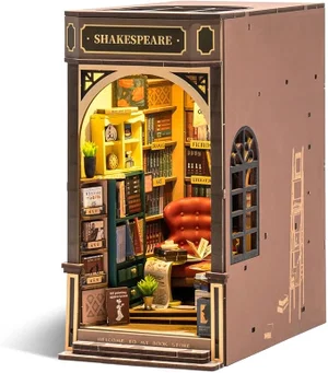 Robotime Bookstore Book Nook & Wonderland