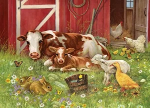 Barnyard Family Tray Puzzle