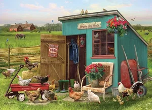 Happy Hens Tray Puzzle