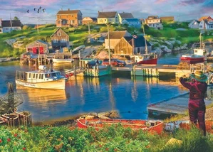 1000 Pc Puzzle - Capturing The Cove - Peggy's Cove
