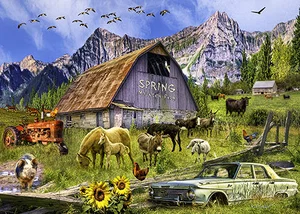 Puzzle Spring Mountain Farm 1000 Pc.