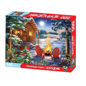 500 Pc Puzzle - Christmas Cabin