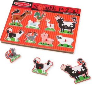 Farm Animals Sound Puzzle - 8 Pieces