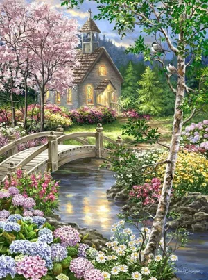 500 Pc Puzzle - Spring Chapel