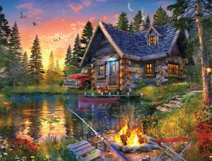500 Pc Puzzle - Sun Kissed Cabin