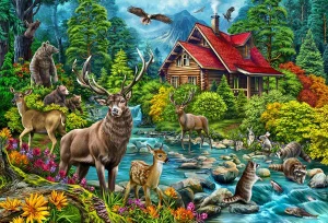 Red-Roofed Cabin 2000 Pc