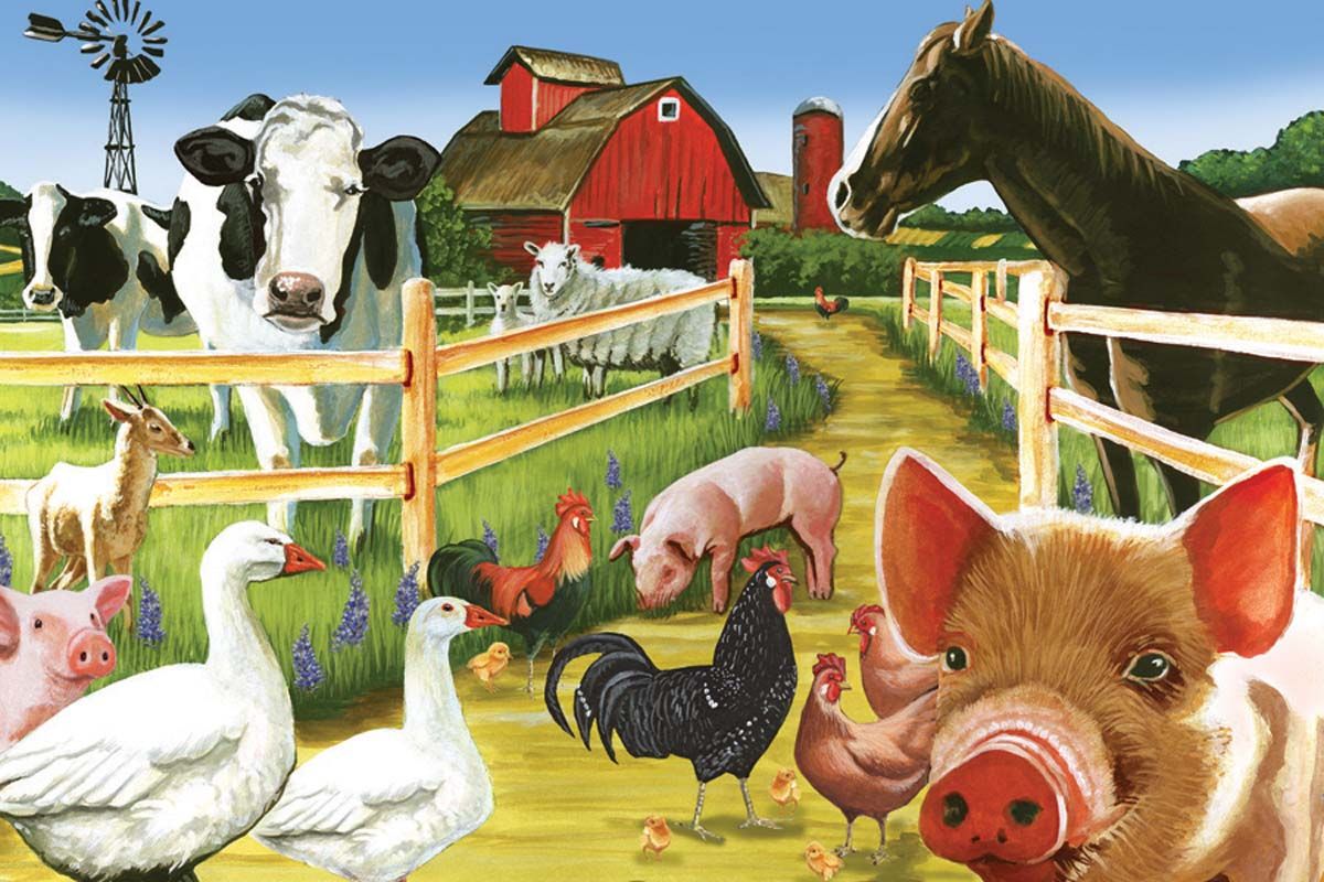 Image of Puzzle Floor Welcome to the Farm 36 pc