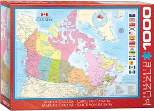 Map of Canada 1000 Pc Puzzle