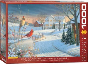 1000 Pc Puzzle - Country Cardinals