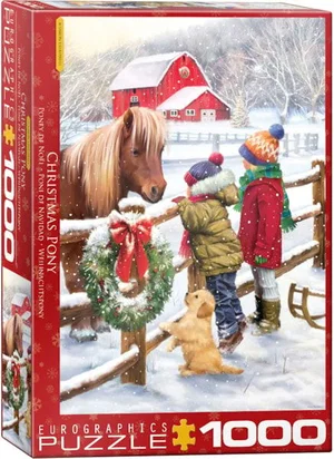 1000 Pc Puzzle - Christmas Pony