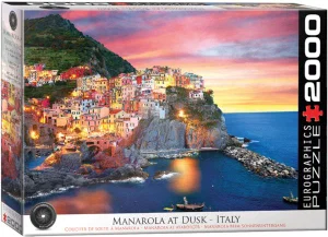 Manarola at Dusk, Italy 2000 Pc Puzzle