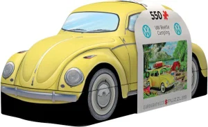 550 Pc Puzzle - VW Beetle Camping Shaped Tin