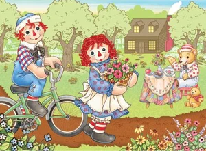 60 Pc Raggedy Ann - Bike Ride Puzzle