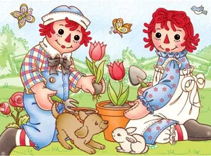 60 Pc Raggedy Ann - Picnic Friends Puzzle