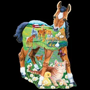 100 Pc Pony Playtime Shaped Puzzle