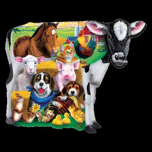 100 Pc Farm Friends Shaped Puzzle