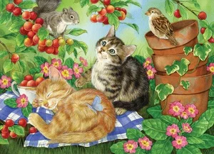350 Pc Puzzle - Under the Cherry Tree