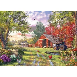 1000 Pc Puzzle - Evening at the Barnyard