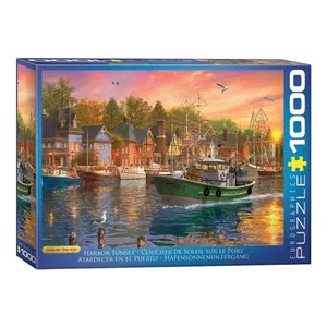 1000 Pc Puzzle - Harbour Sunset