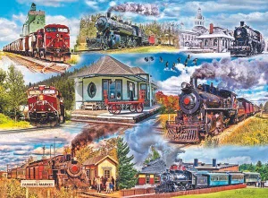 1000 Pc Puzzle - Riding The Rails - 467