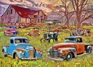 1000 Pc Puzzle - Old Trucks & Tractors