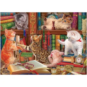 1000 Pc Puzzle - Library Kittens