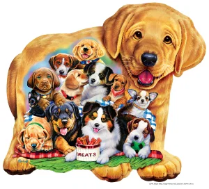 500 Pc Shaped Puppy Puzzle - Puppy Palooza