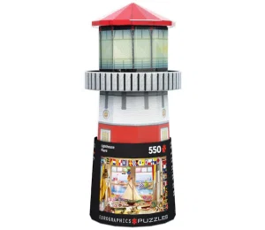 550 Pc Puzzle Lighthouse Tin