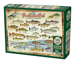 1000 Pc Puzzle - Freshwater Fish of North America