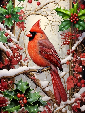 500 Pc Puzzle - Cardinal Carols