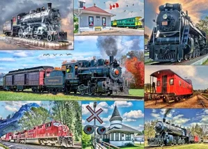 1000 Pc Puzzle - Riding  The Rails #2