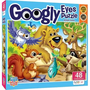 48 Pc Puzzle - Googly Eyes - Woodland Animals