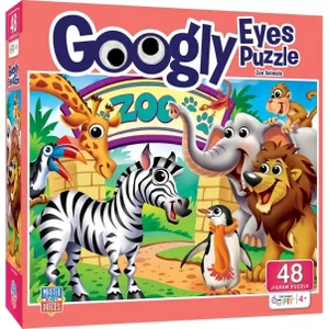 48 Pc Puzzle - Googly Eyes - Zoo Animals