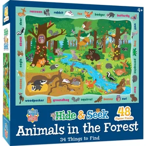 48 Pc Puzzle - Hide & Seek - Animals in the Forest