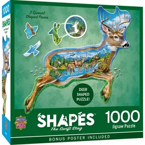 1000 Pc Puzzle - The Swift Stag - Shaped